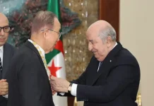 L’ancien SG de l’ONU décoré par le président Tebboune