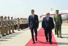 Pedro Sánchez arrive en Algérie pour une visite officielle