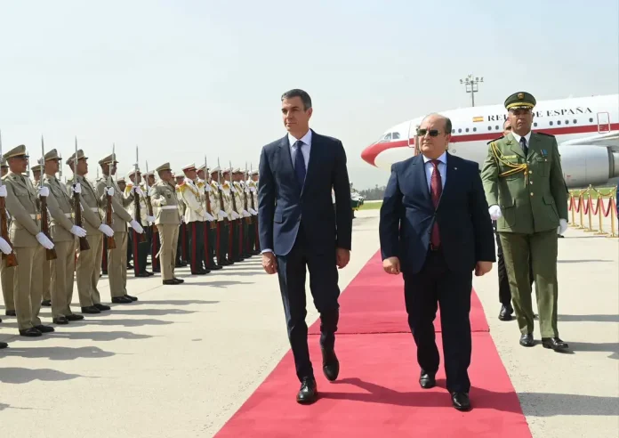Pedro Sanchez en Algérie
