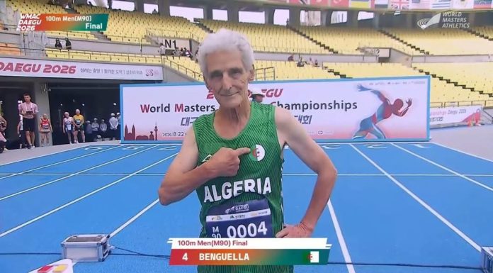 Benguella décroche à 93 ans l’argent aux Masters d’athlétisme